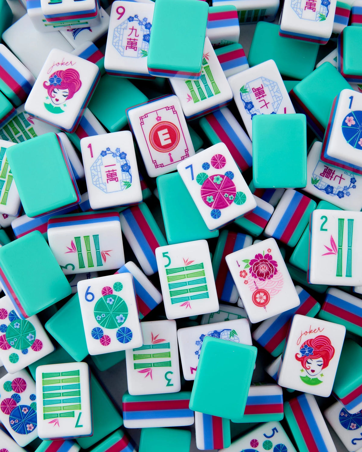 Mahjong Tile Set Seabreeze