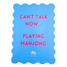 Mahjong Scalloped Shuffler Card