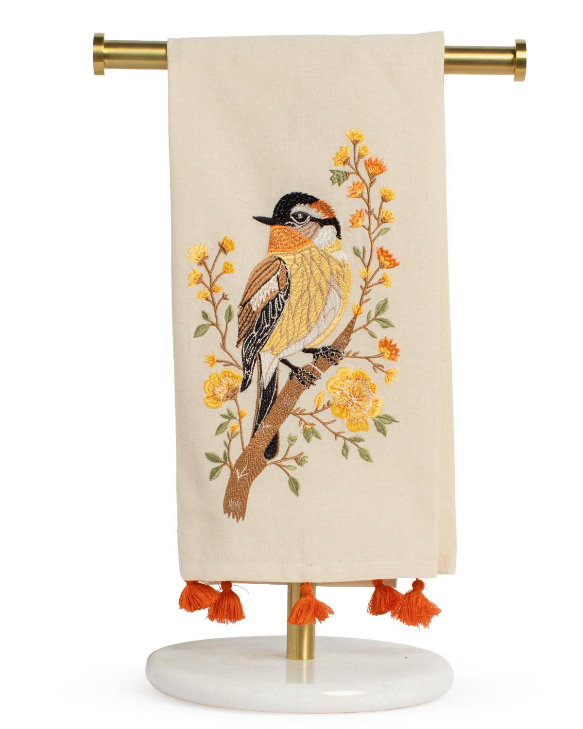 Autumn Sparrow Hand Towel - Oat/Multi