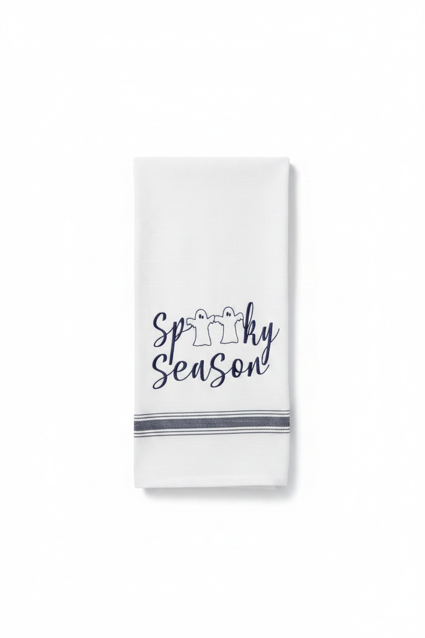 Spooky Season Hand Towel BLK/ WH