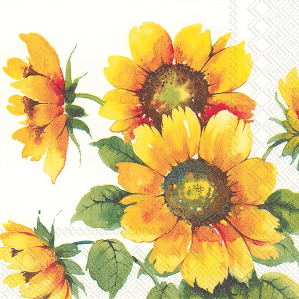 Lunch Napkin, Colorful Sunfowers
