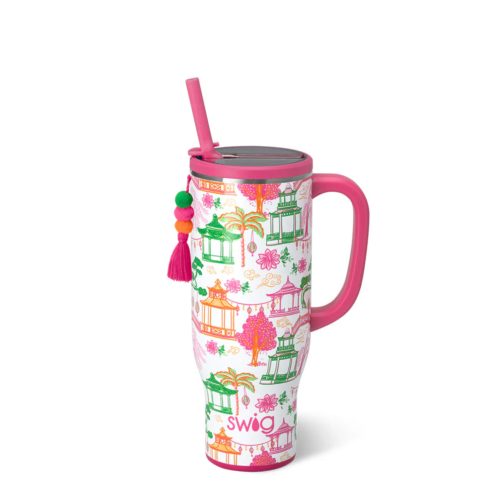 Mahjong 30 oz Pagoda Paradise Mega Mug