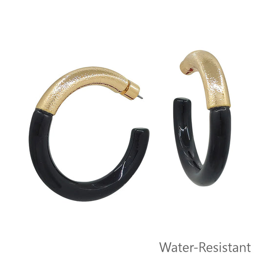 Meghan Browne Earrings: TEO Black