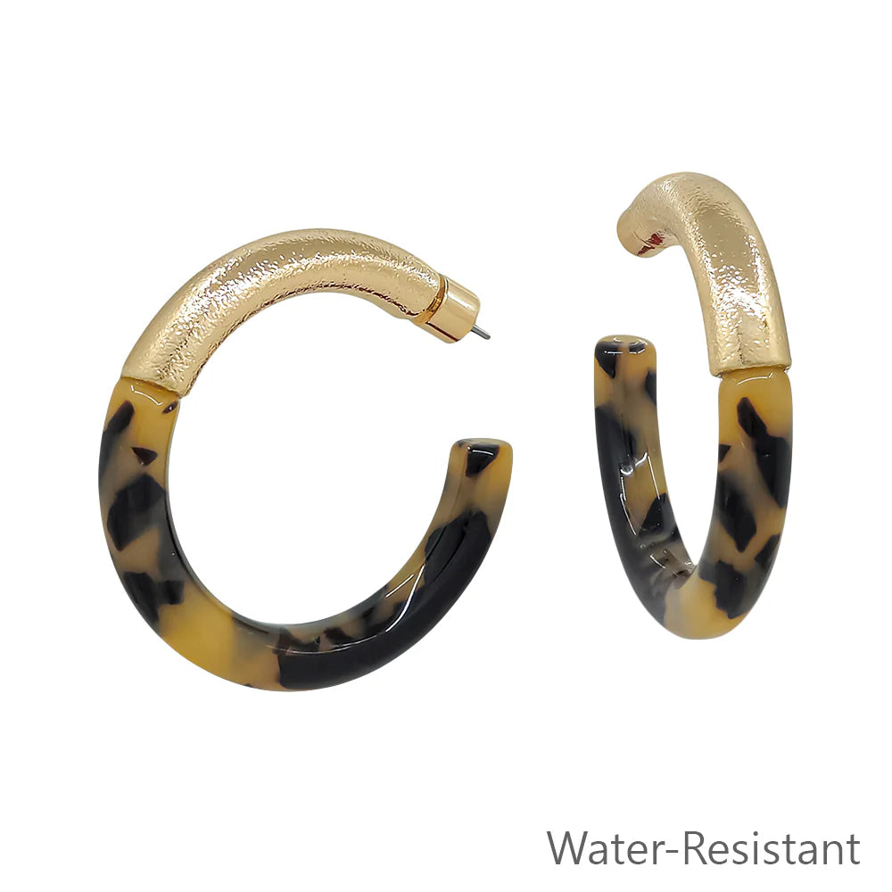 Meghan Browne Earrings: TEO Tortoise