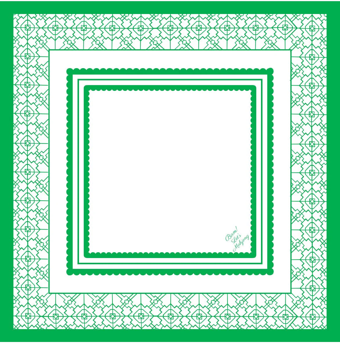 Mahjong Palm Royal Lemon Tile Collection w/Shufflers & Mat