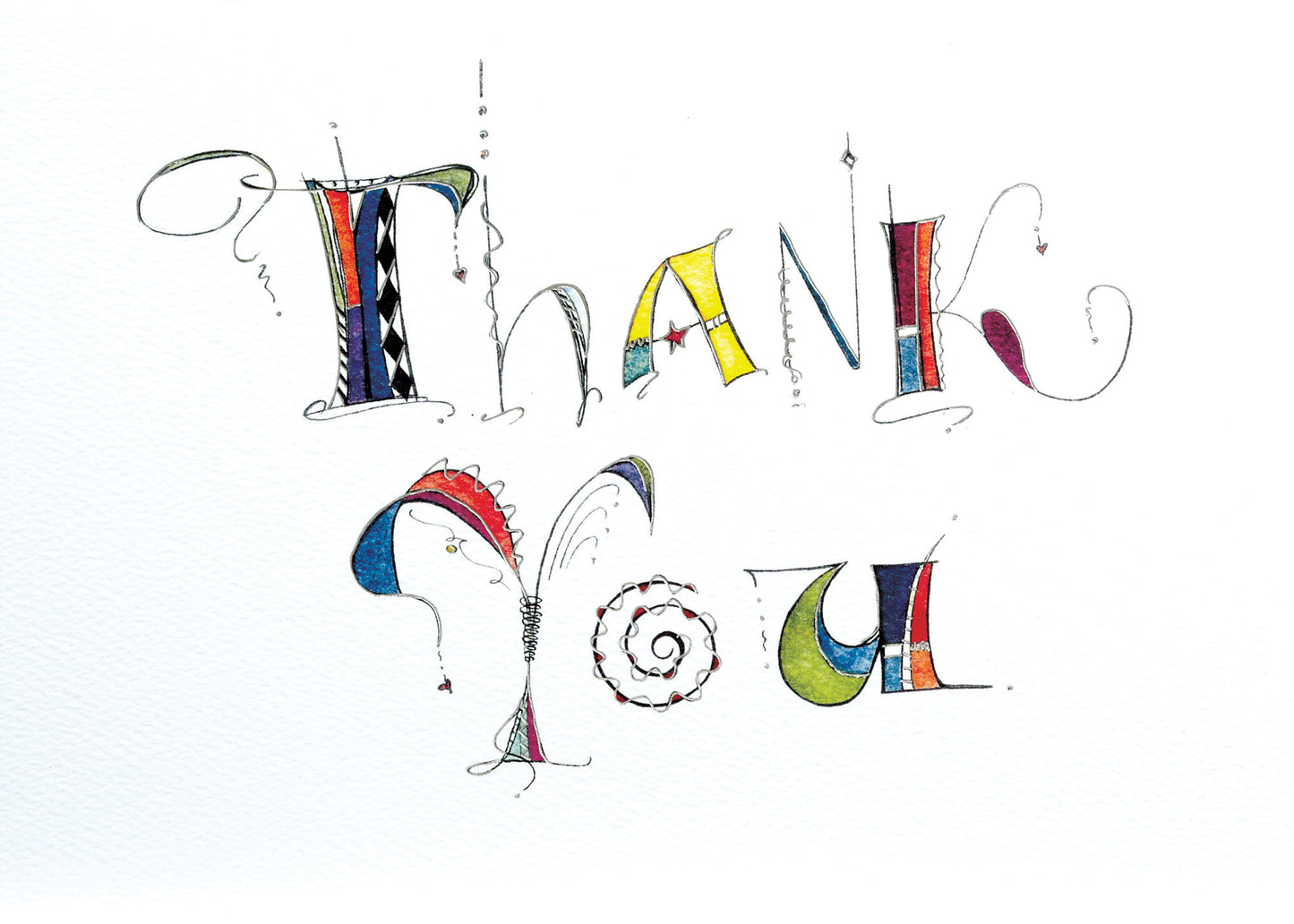 Thank You Color Illustration