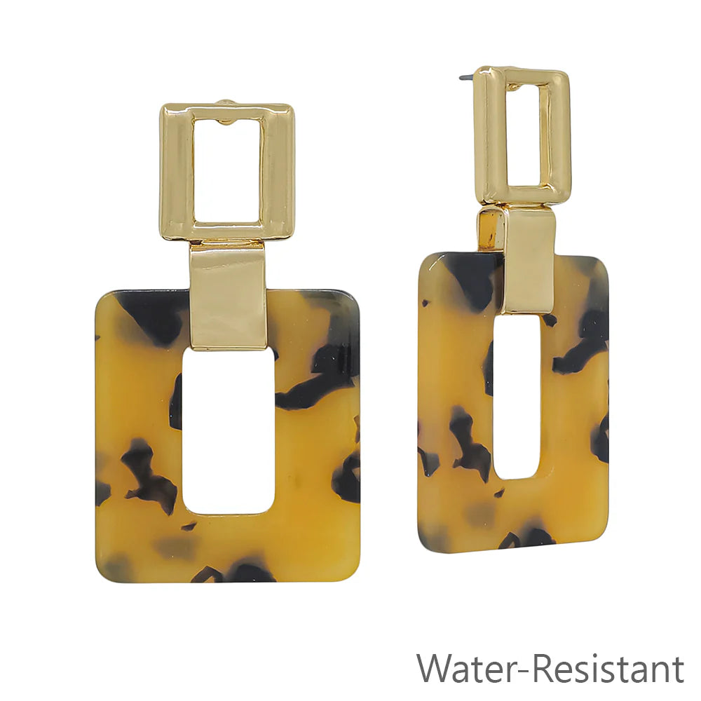 Meghan Browne Earrings: VAL Tortoise